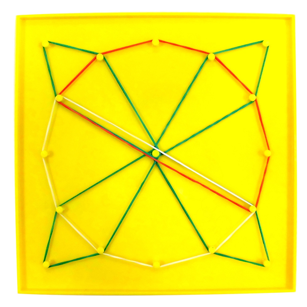 Geoboards – 17.5cm – 5X5 Pin & 12 Pin Circular – 6pcs