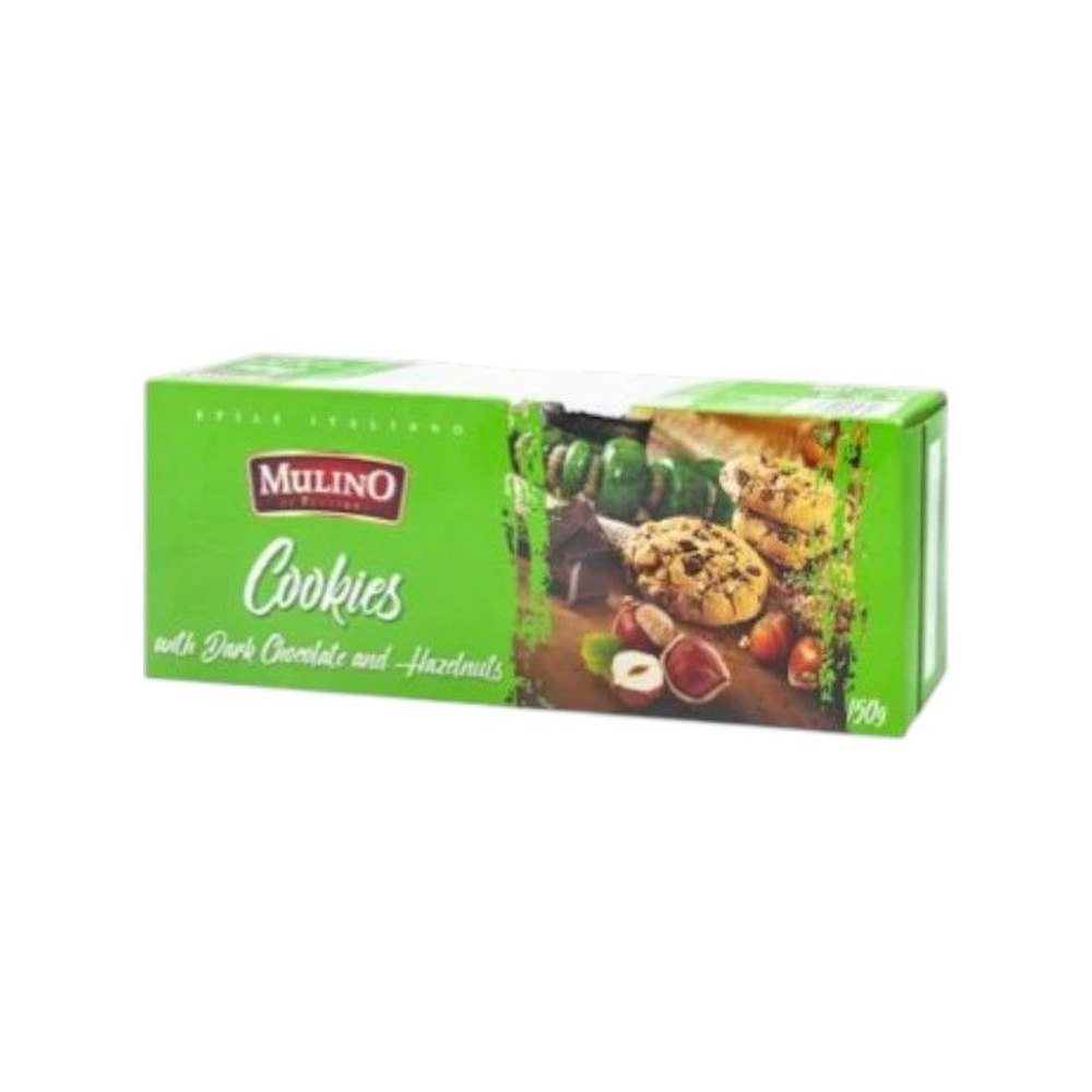 Mulino Dark Peanut and Hazelnut Cookies - 12 x 150g
