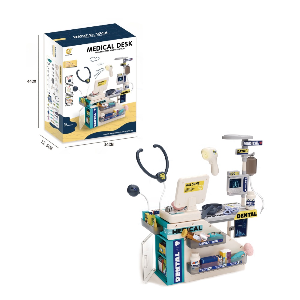 Pretend & Play Doctor Set - Medical Desk - 45 Pieces