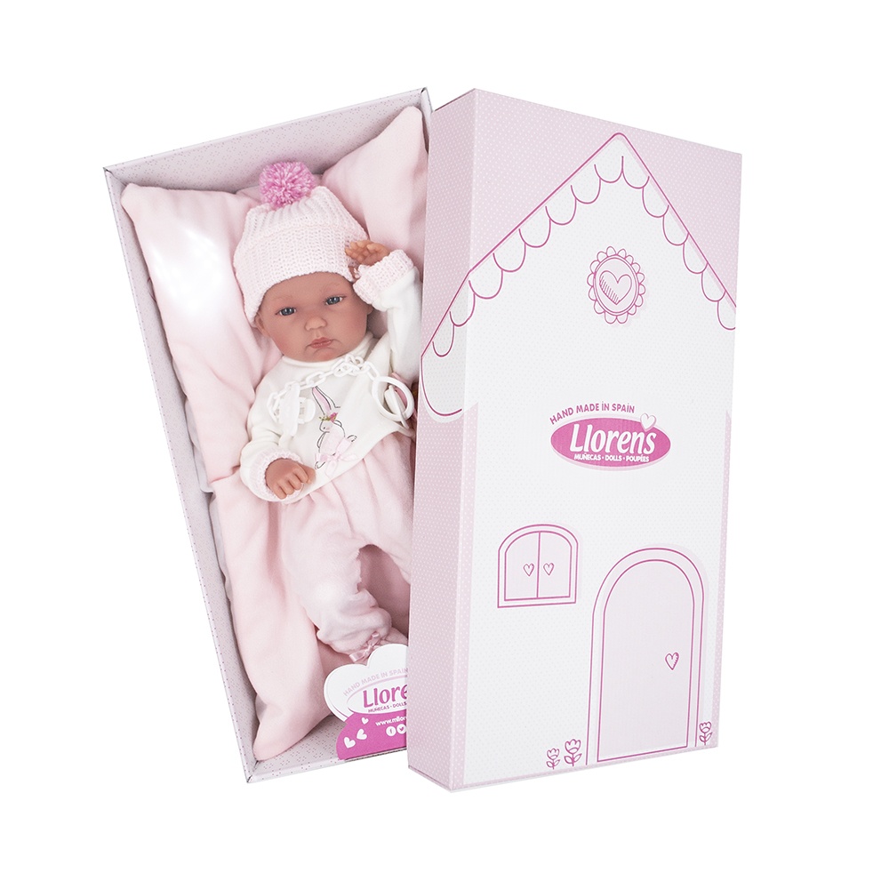 Anatomically Correct Baby Girl Doll with Clothing & Accessories: Bimba - 35cm