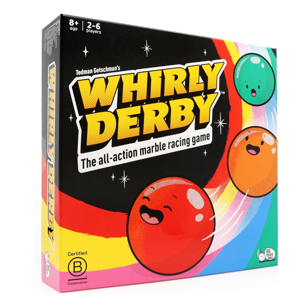 Whirly Derby - Marble Racing Family Game 2-6 Players