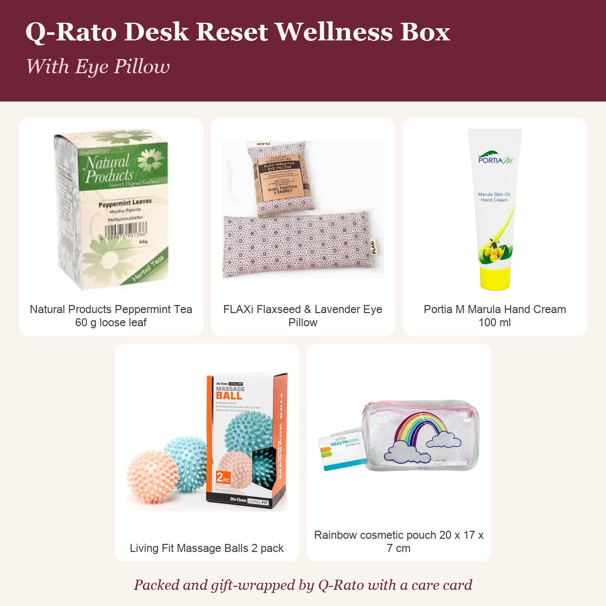 Q-Rato Desk Reset Wellness Box
