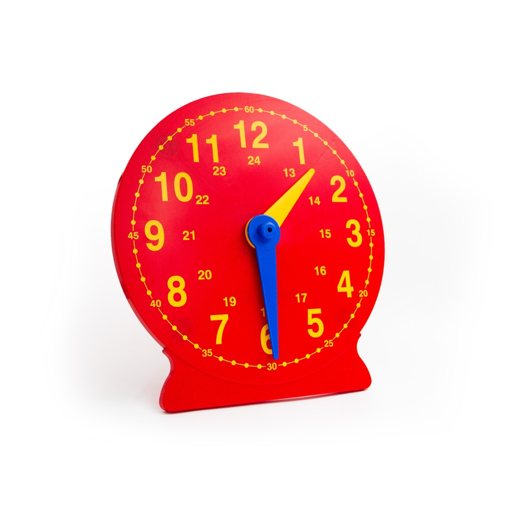 Magnetic Demo Teaching Clock 24hr Geared