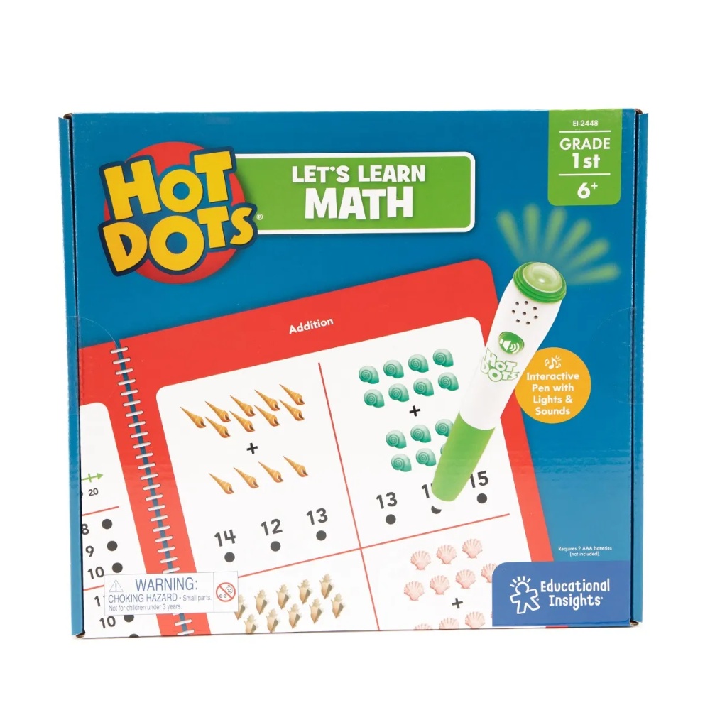 Educational Insights - Hot Dots® Interactive Self-Checking Activity for Kids: Grade 1 Maths