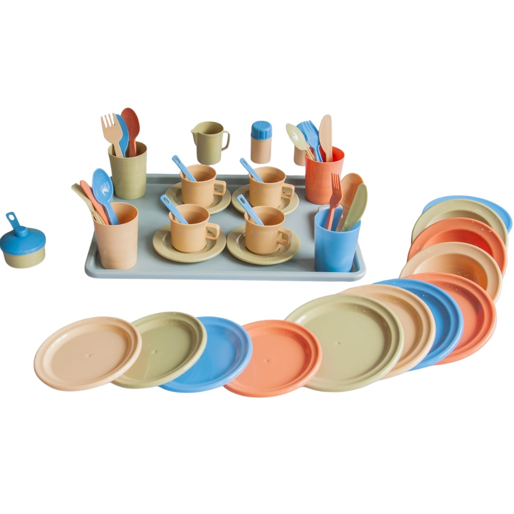 Pretend & Play Complete Kitchen Set - Natural - 80pcs