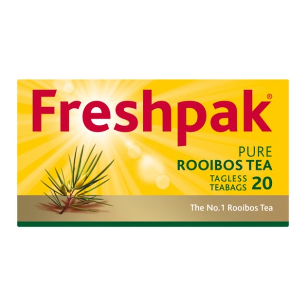 Freshpak Rooibos Tagless Tea Bags - 12 Packs of 20 Tea Bags