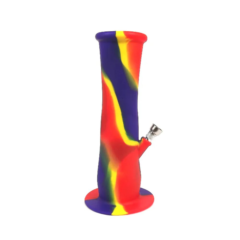 Collapsible Silicone Bong – Assorted Colours — 6 units