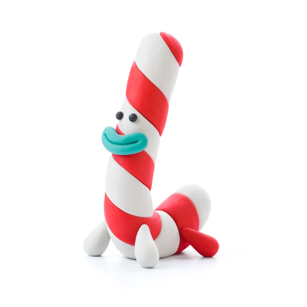 Modelling Air-Dry Clay with Fun Interactive App - Candy Cane, Christmas Series, 5 cans