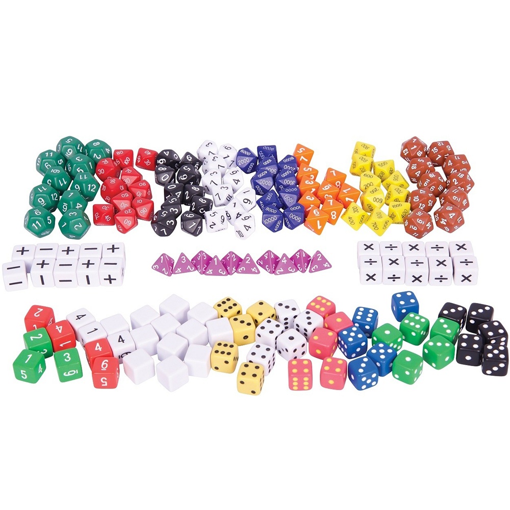 Dice - Assorted Classroom Set - Polyhedral