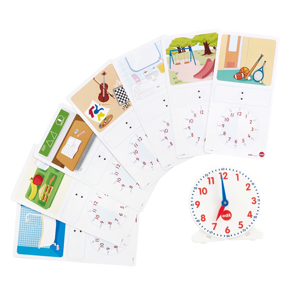Clock Time Kit with Activity Cards - 36pcs