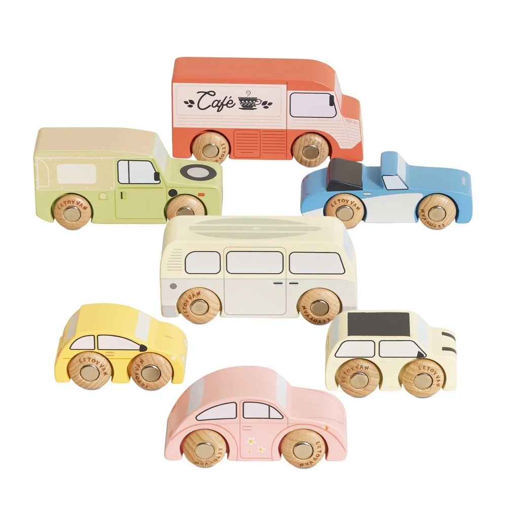 Wooden Vintage Toy Cars