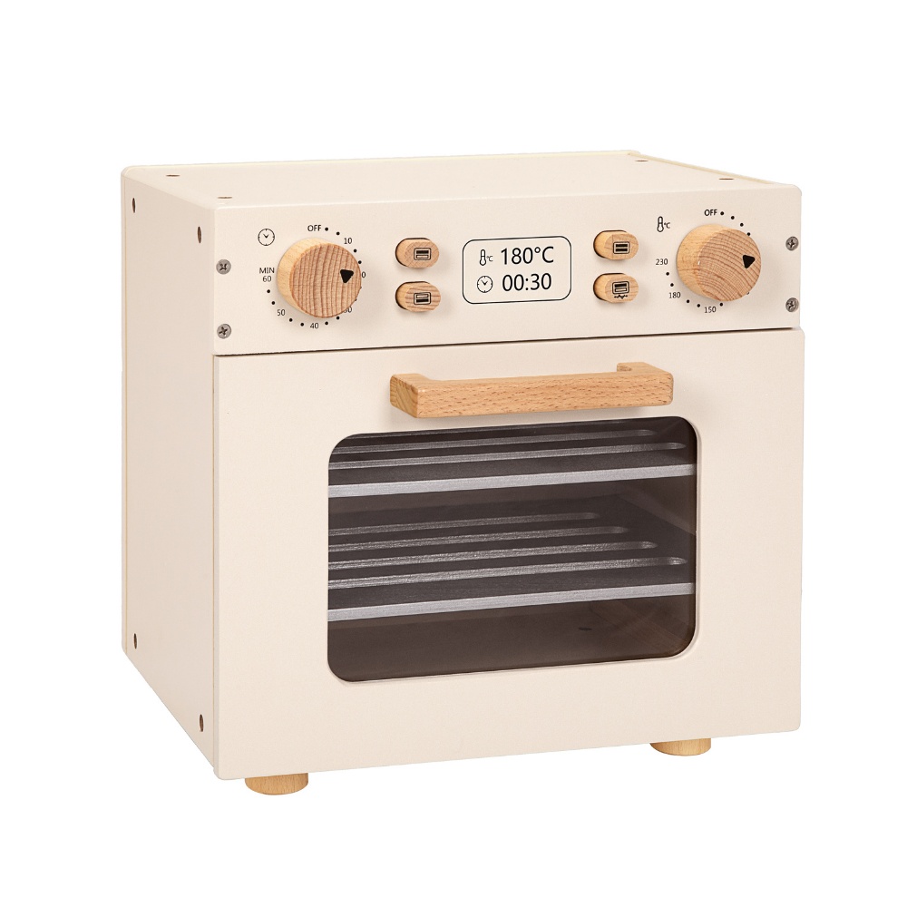 Pretend Play Wooden Oven Toy Playset