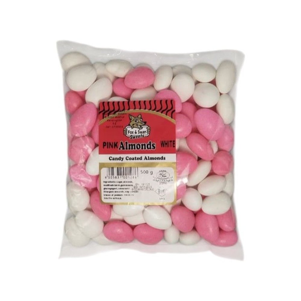 Fox And Swan 500g Pink & White Almonds — 12 units