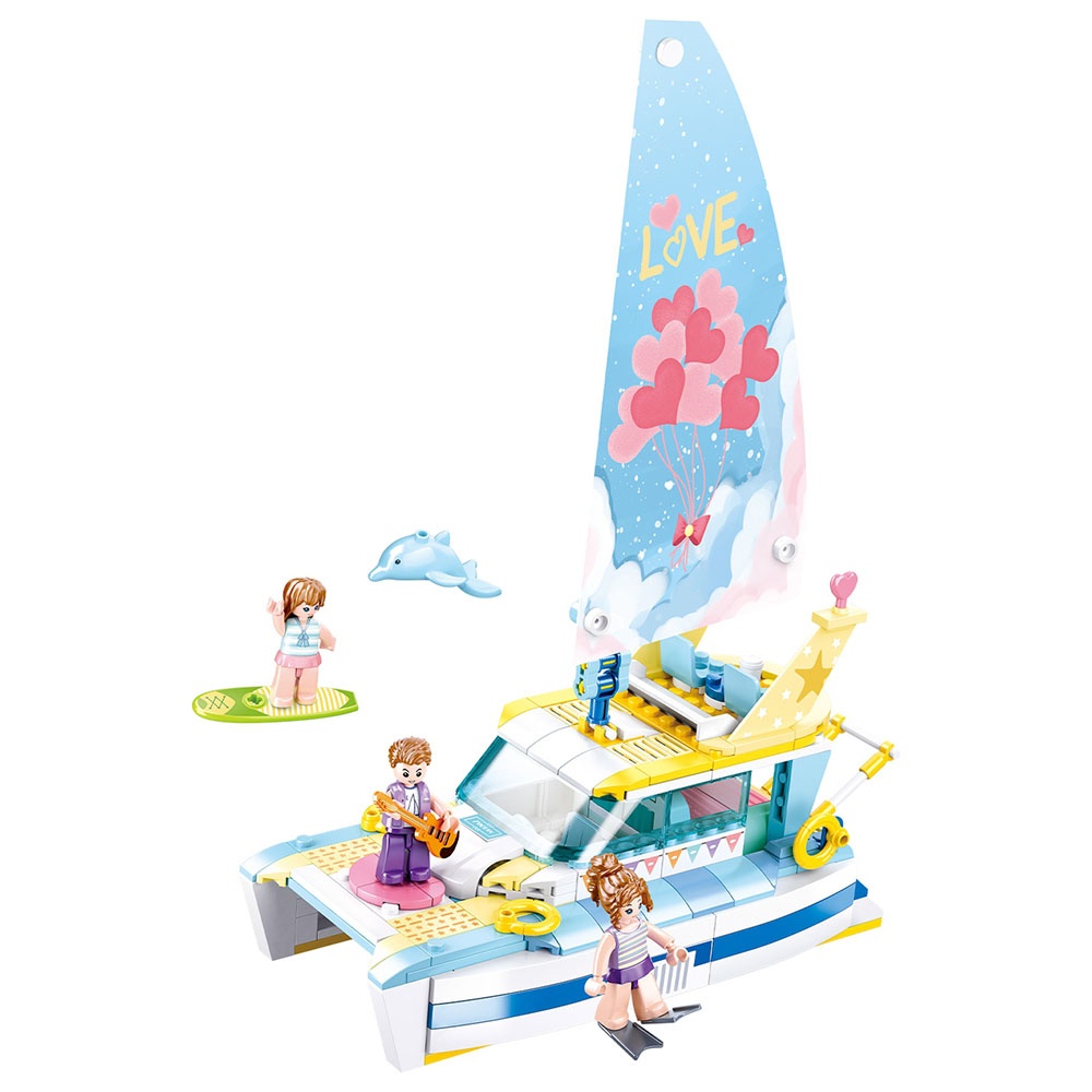Sluban Building Set: Girls Dream - Yacht - 301pcs