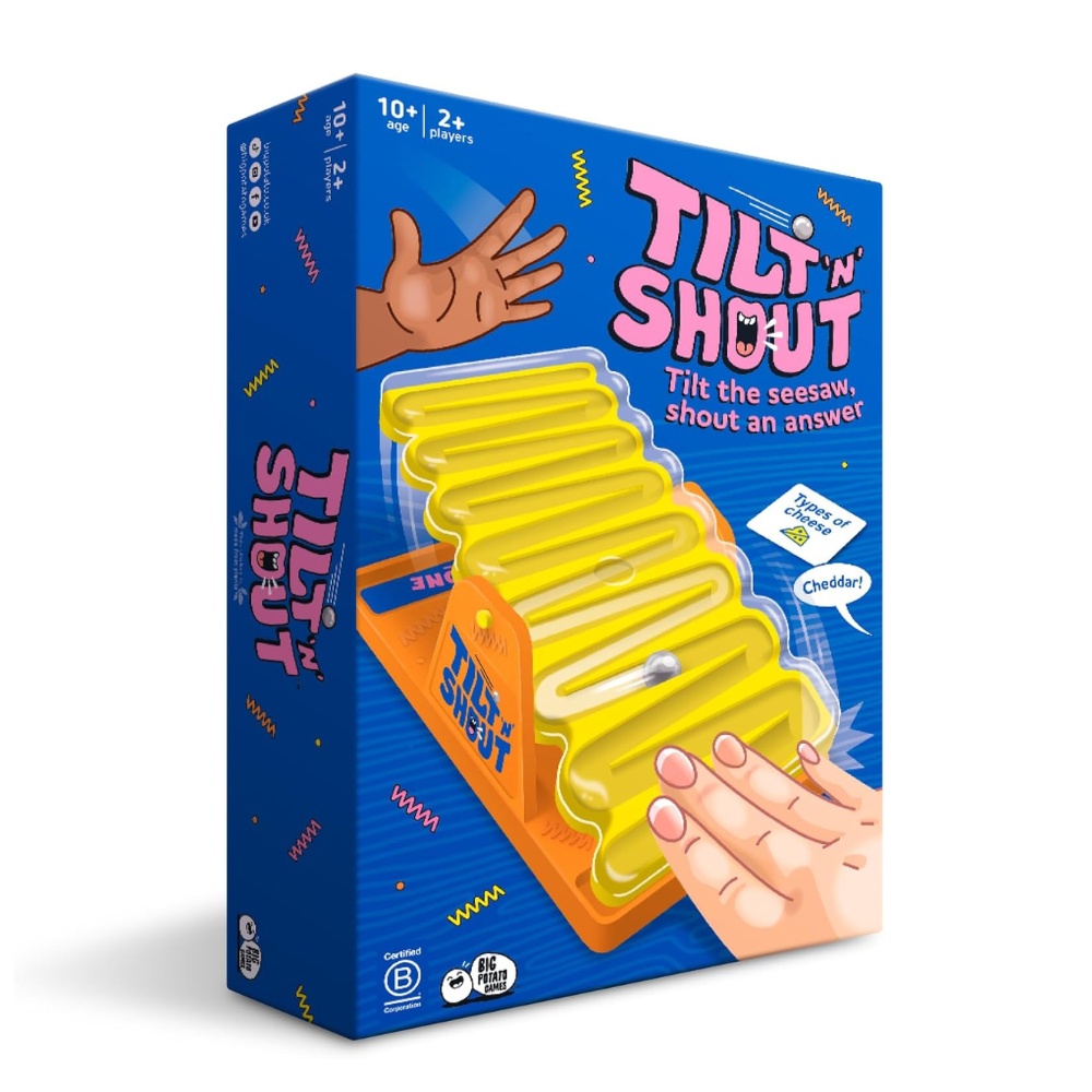Big Potato Games - Tilt and Shout - A shouty-outy category game - 2+ Players