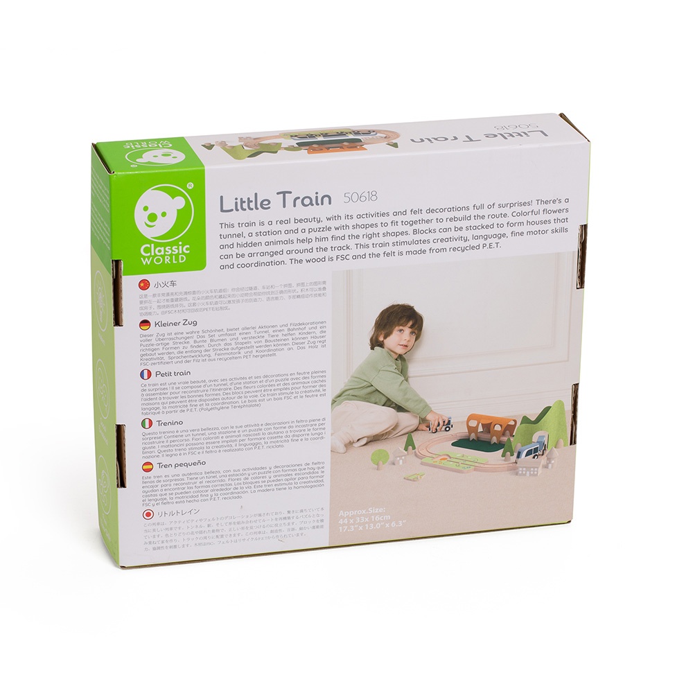 Pretend & Play - Wooden Train Set - Forest 40 Piece