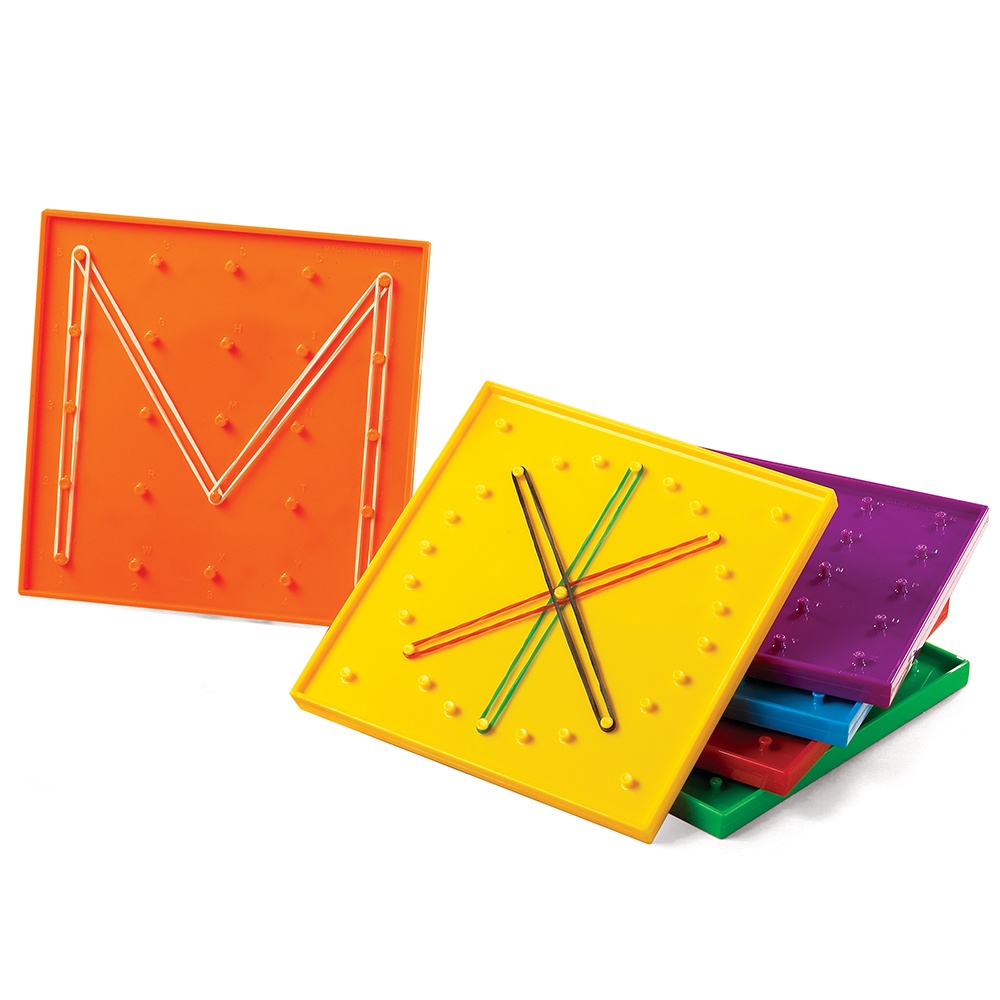 Geoboards - 15cm - 5X5 Pin & 24 Circular - 6pcs