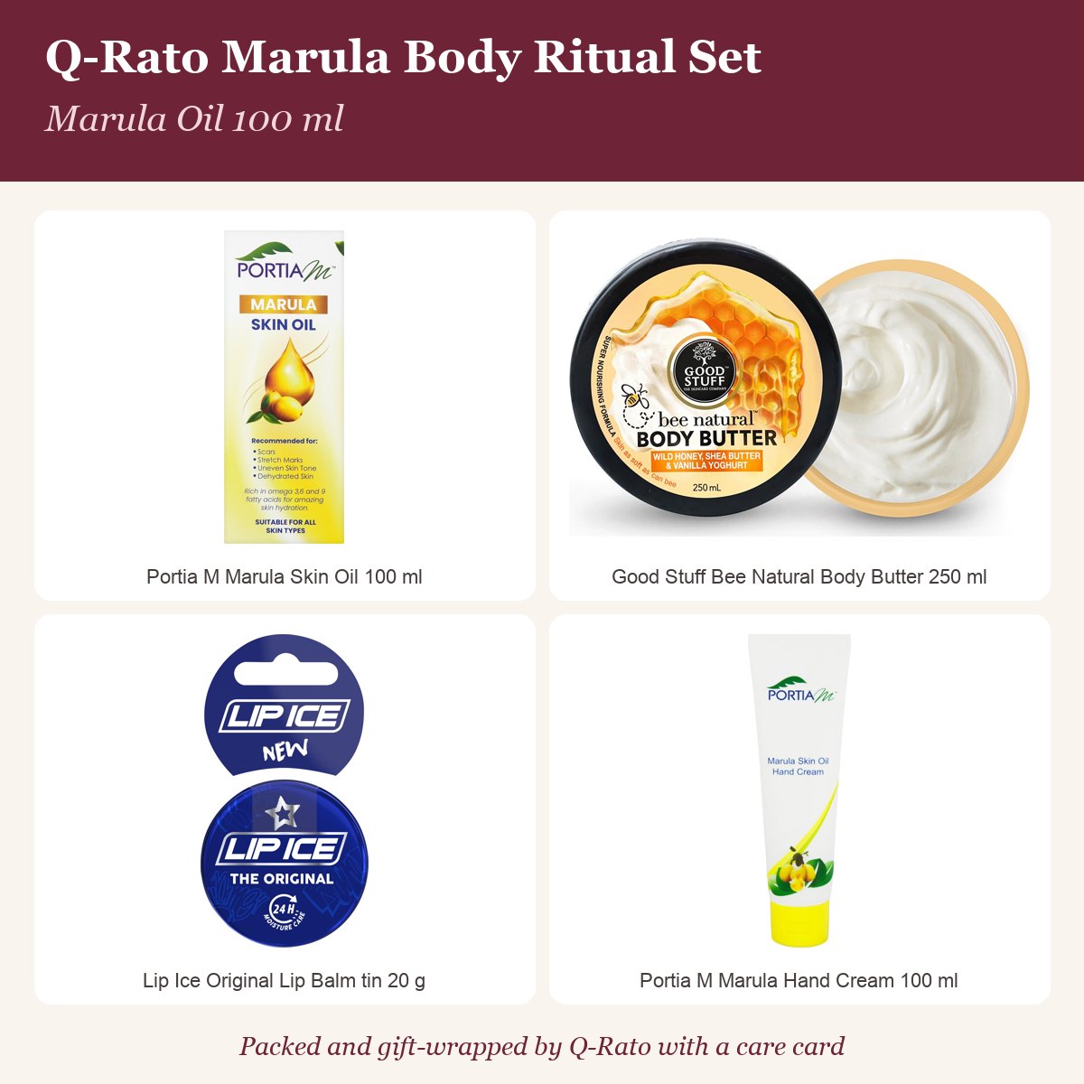 Q-Rato Marula Body Ritual Set