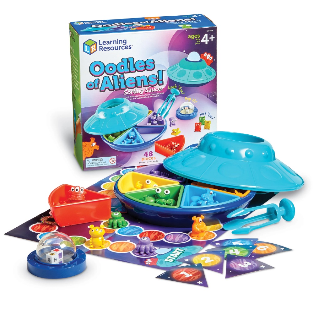 Oodles of Aliens Sorting Saucer Fine Motor Toy for Toddlers