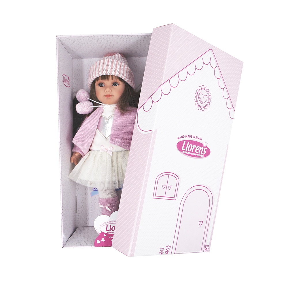 Baby Girl Doll with Clothing & Accessories: Sara - 35cm