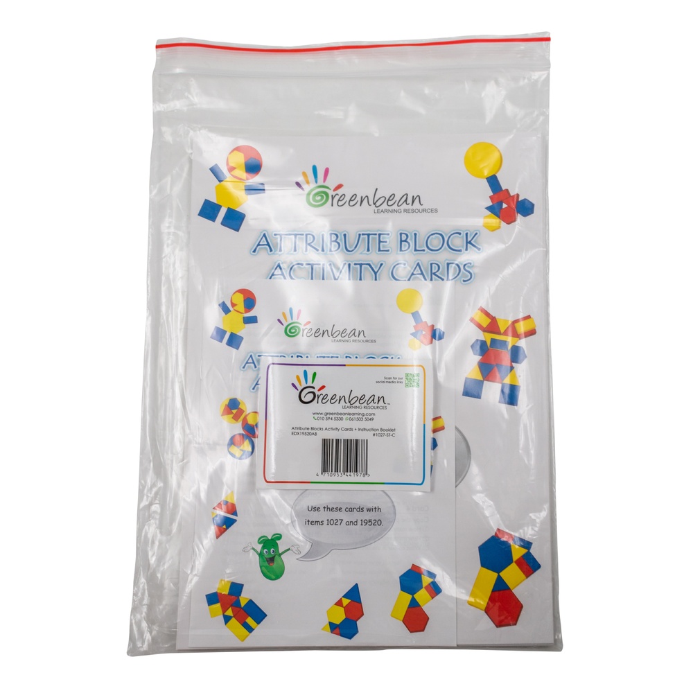 Activity Cards & Booklet - Attribute Blocks- 20pcs