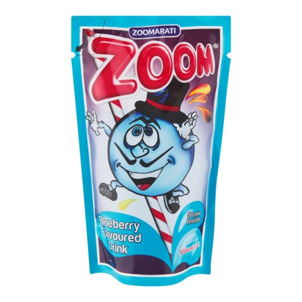 ZOOM Blueberry Fruit Drink - 12 x 200ml