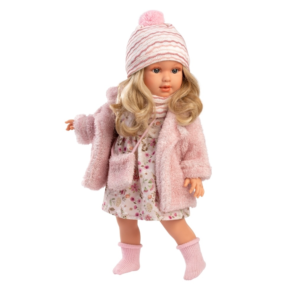 Baby Girl Doll with Pink Outfit & Accessories: Lucia - 40cm