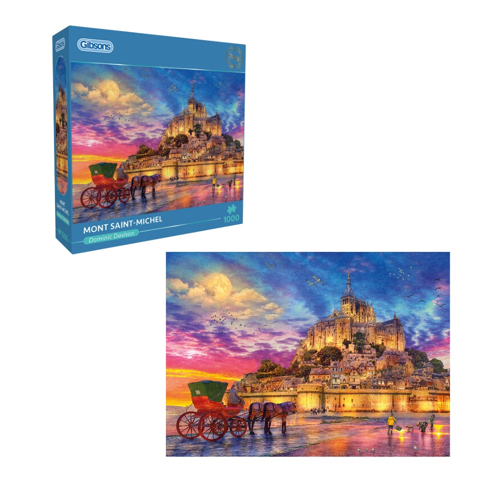 Gibsons - Mont Saint-Michel - 1000 Piece Jigsaw Puzzle
