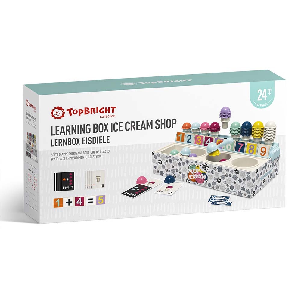 Ice Cream Shop - Number Learning Box & Activity Cards