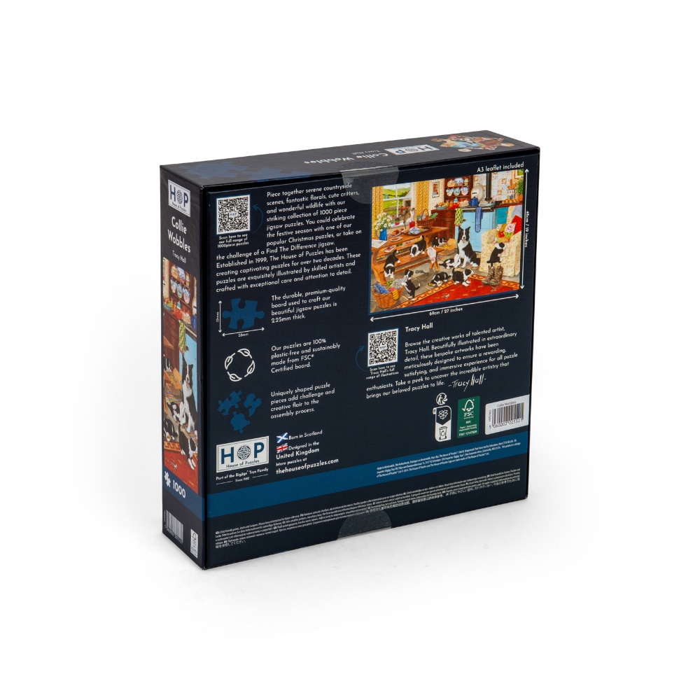 Collie Wobbles - 1000 Piece Jigsaw Puzzle