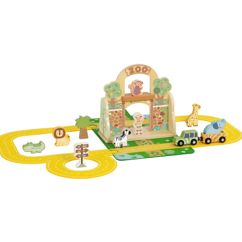Pretend Play Story Box: Zoo Toy Set in Carry Case
