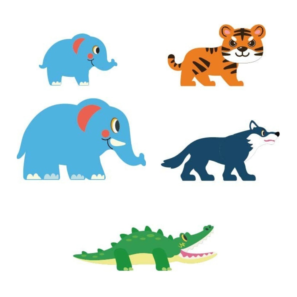 Magnetic Tiles - Jungle Animals Set