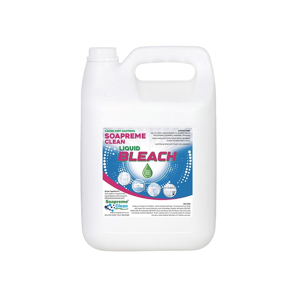 Soapreme Liquid Bleach 3% - 1 x 5L