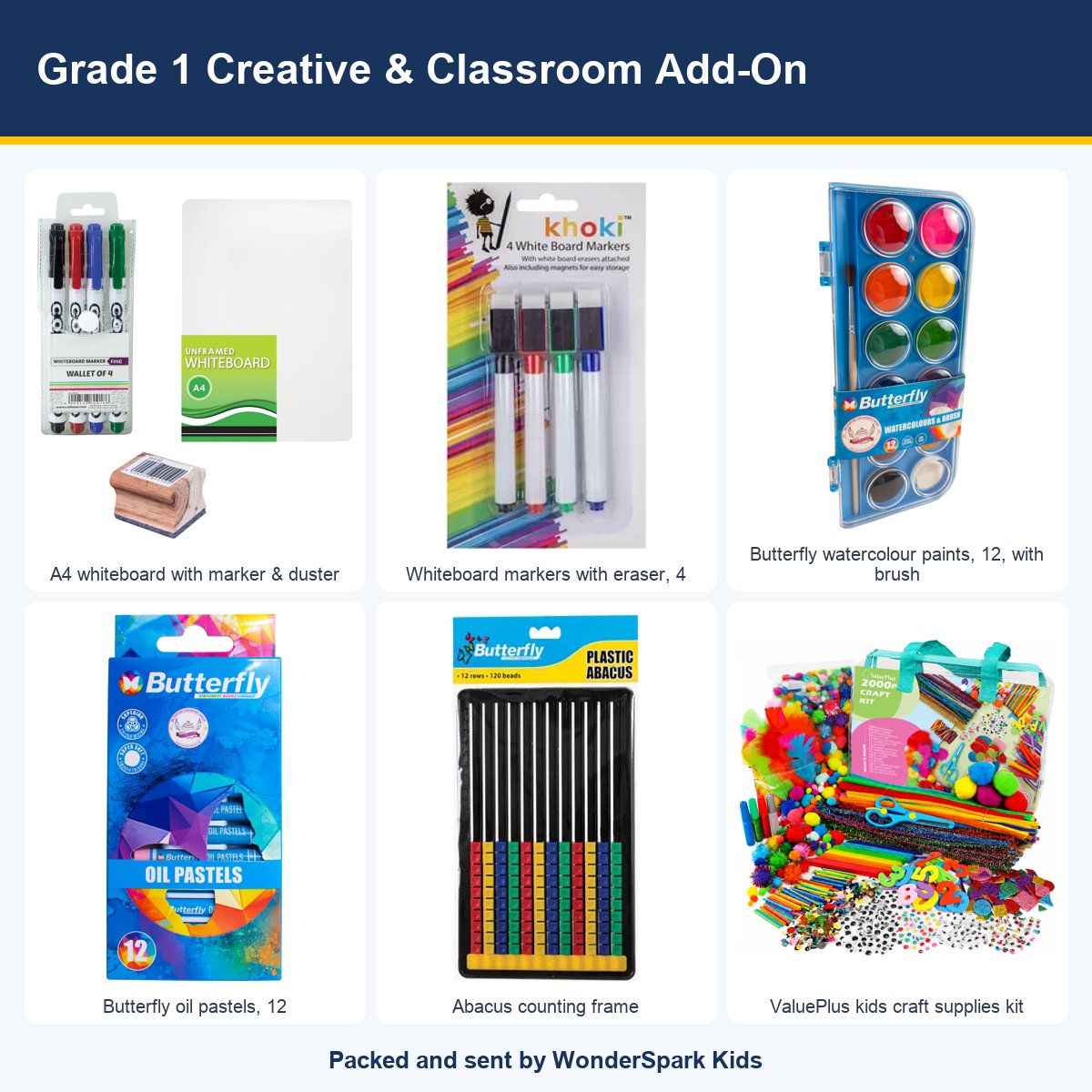 WonderSpark Kids Grade 1 Creative & Classroom Add-On