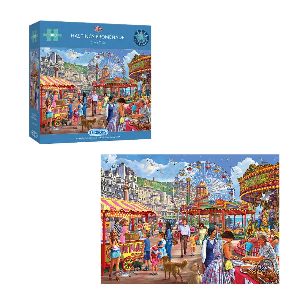 Gibsons - Hastings Promenade - 1000 Piece Jigsaw Puzzle