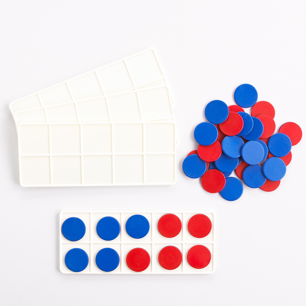 Ten Frames - Red & Blue 25mm - 44pcs