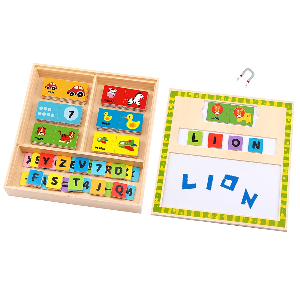 Learning the Alphabet Wooden Puzzle Box