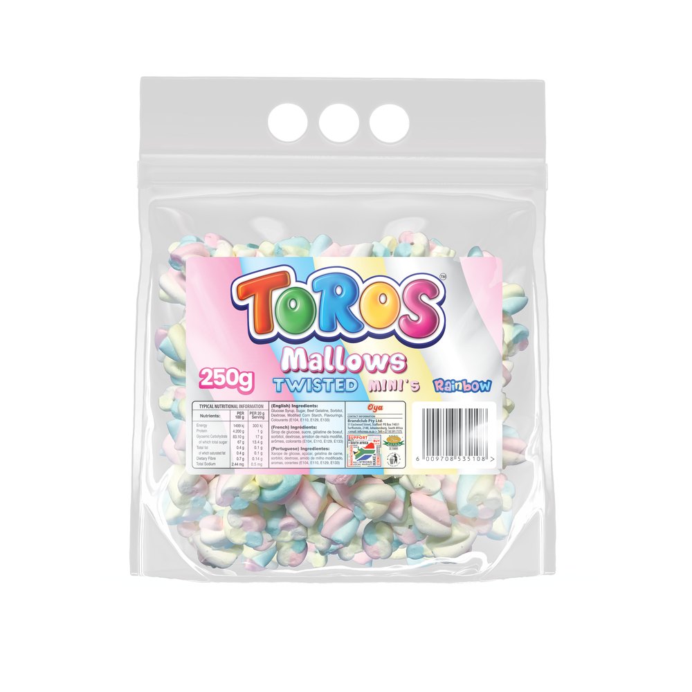 Toros Mini Mallows 250g (Twist) — 12 units