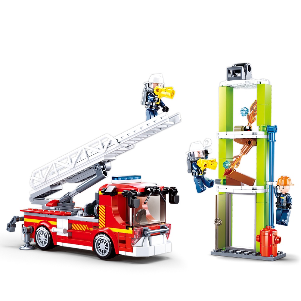 Sluban Building Set: Fire - Fire Engine - 343pcs