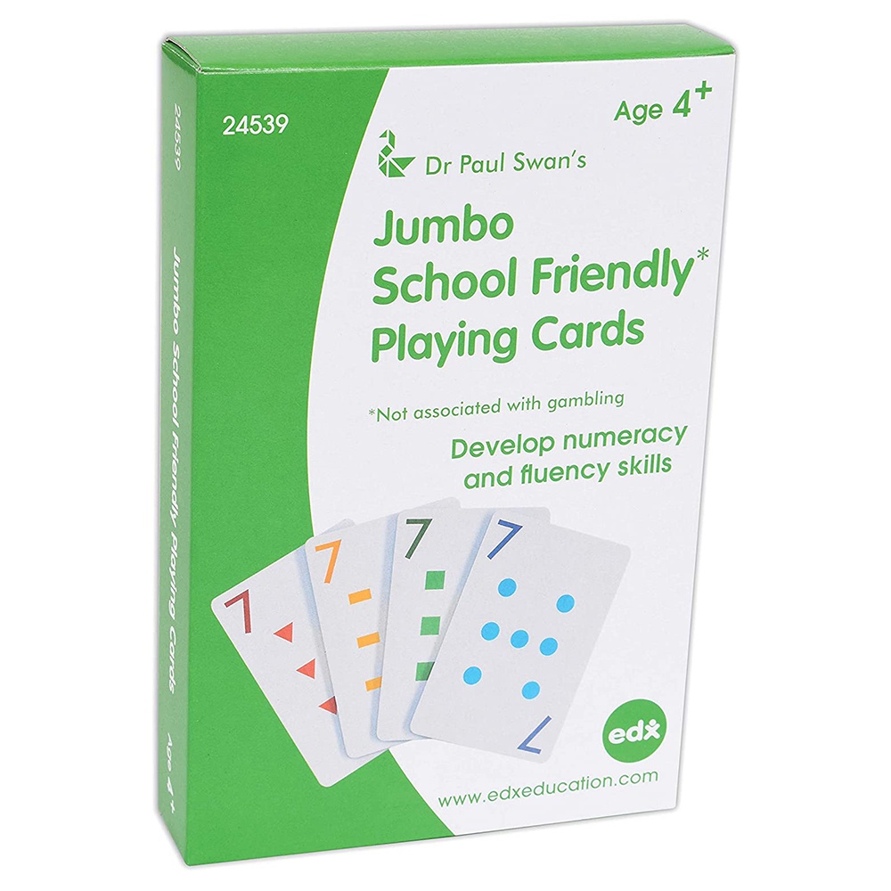 EDX Education - Playing Cards - Jumbo Child Friendly - 56pcs