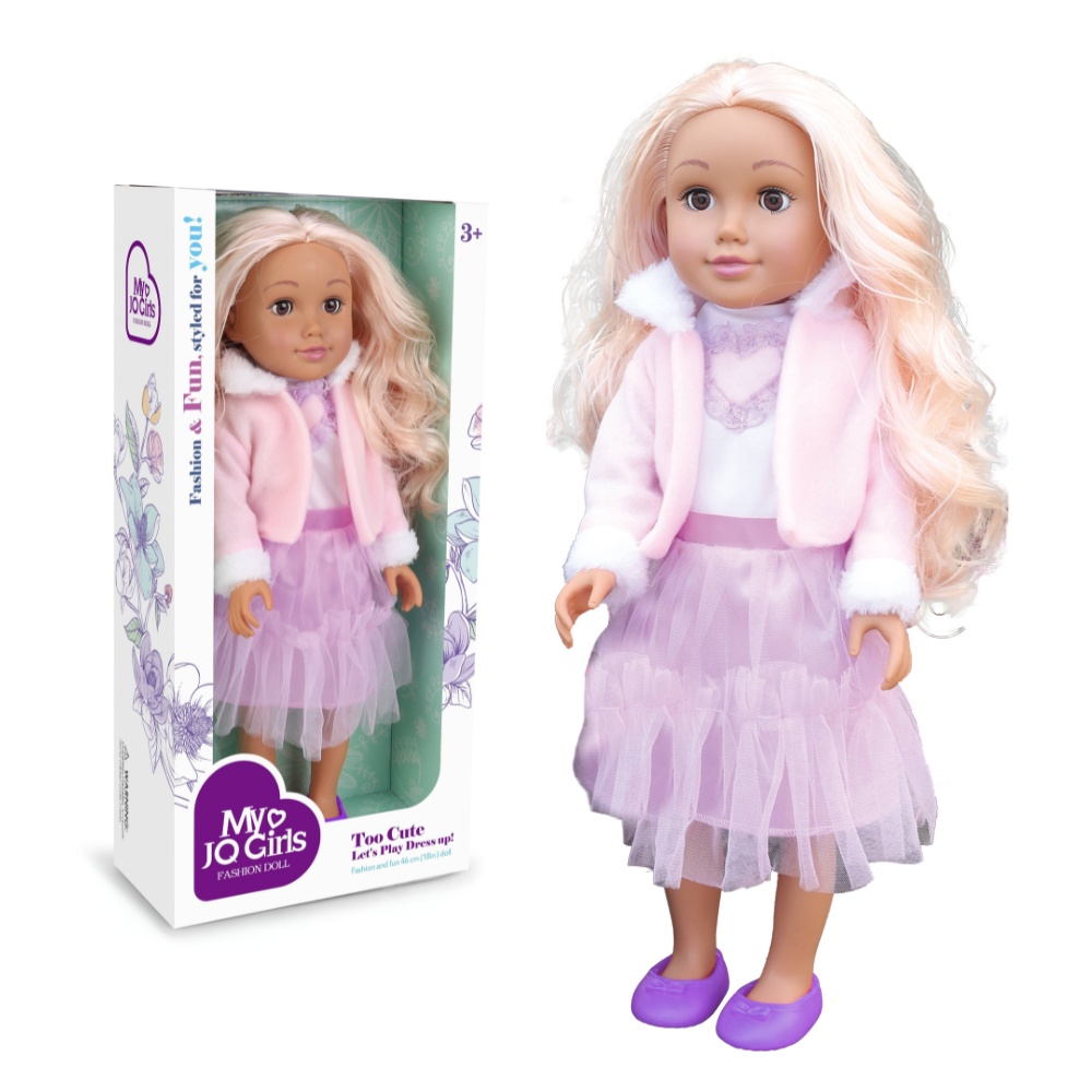 Fashion Doll - Blonde Hair, Skirt & Ballerina Flats - 46cm