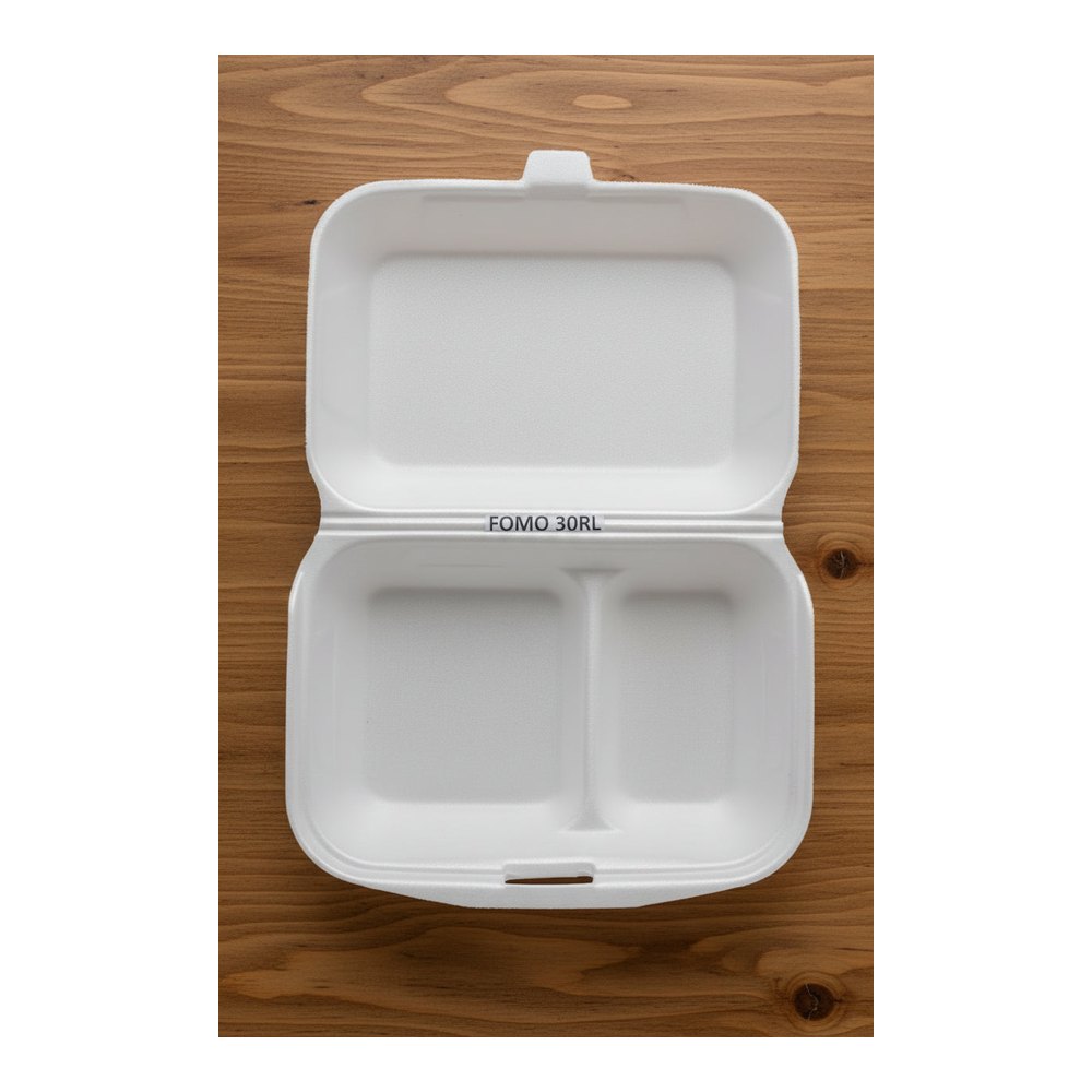 FOMO 30RL SINICA Tray (75) with Divider – Versatile Serving Tray — 2 packs
