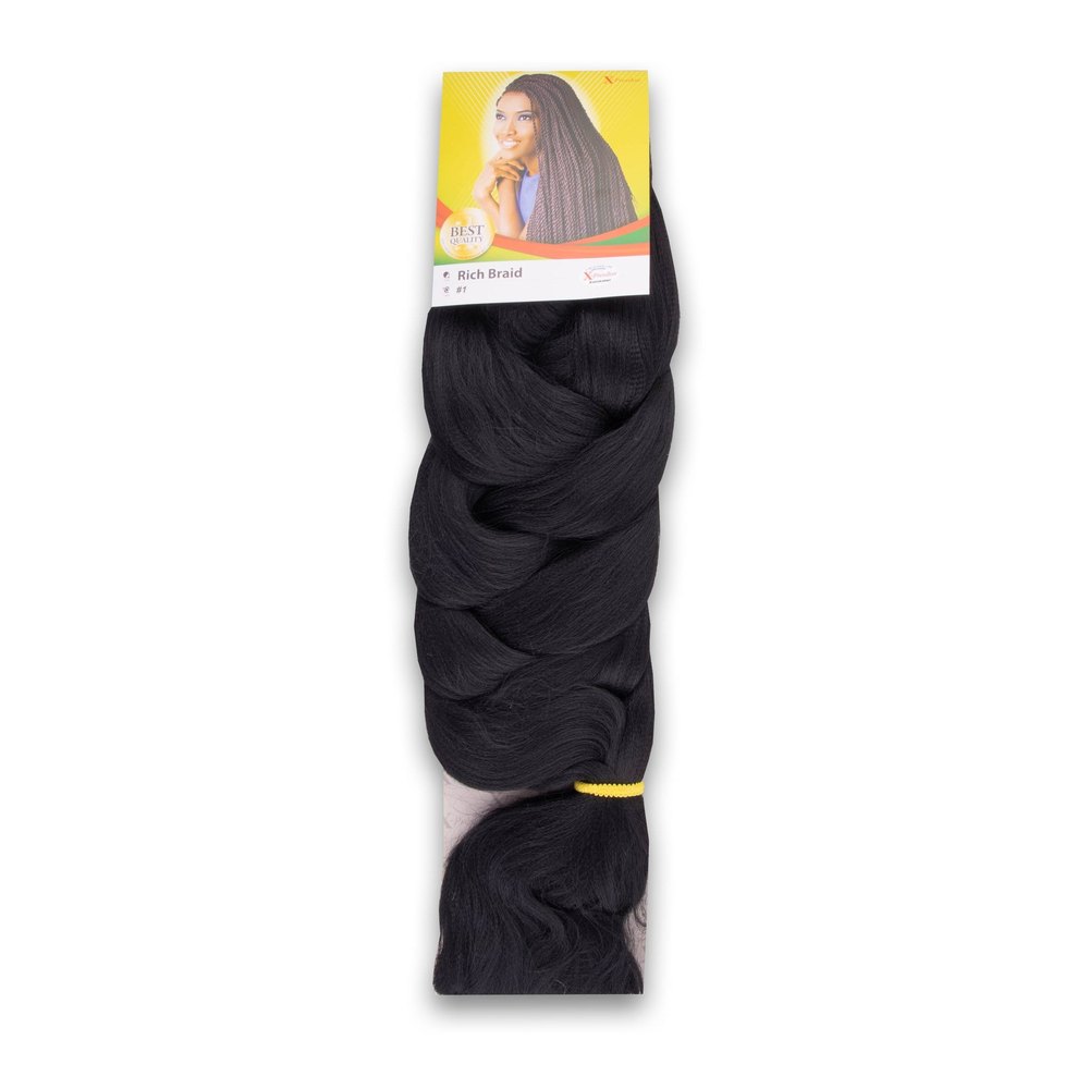 X-Pression Rich Braid 82 Inch Colour 1 - 6 x 230g Packs