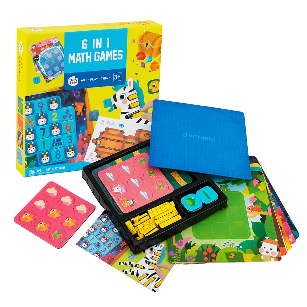 Magnetic Maths Games 6-in-1 Set - Educational Number Skills Toy for Kids
