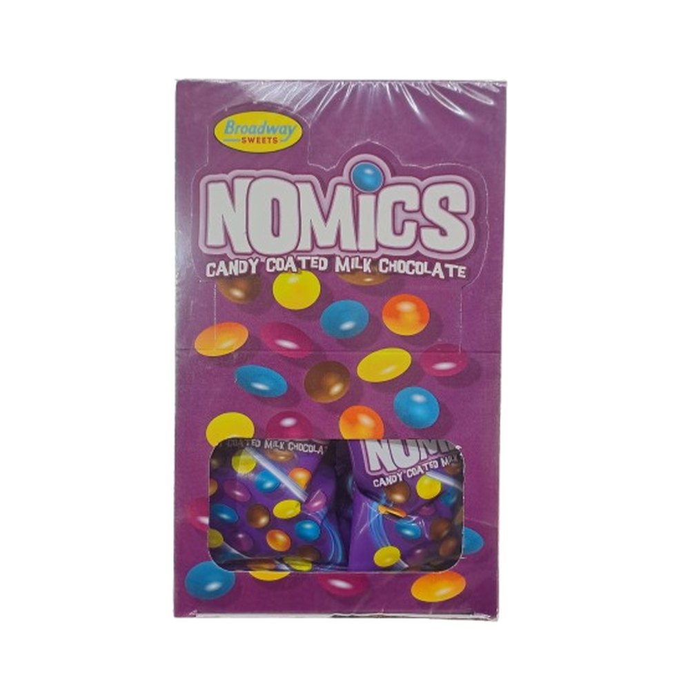 Nomics Candy Coated Milk Chocolate 27g 24's