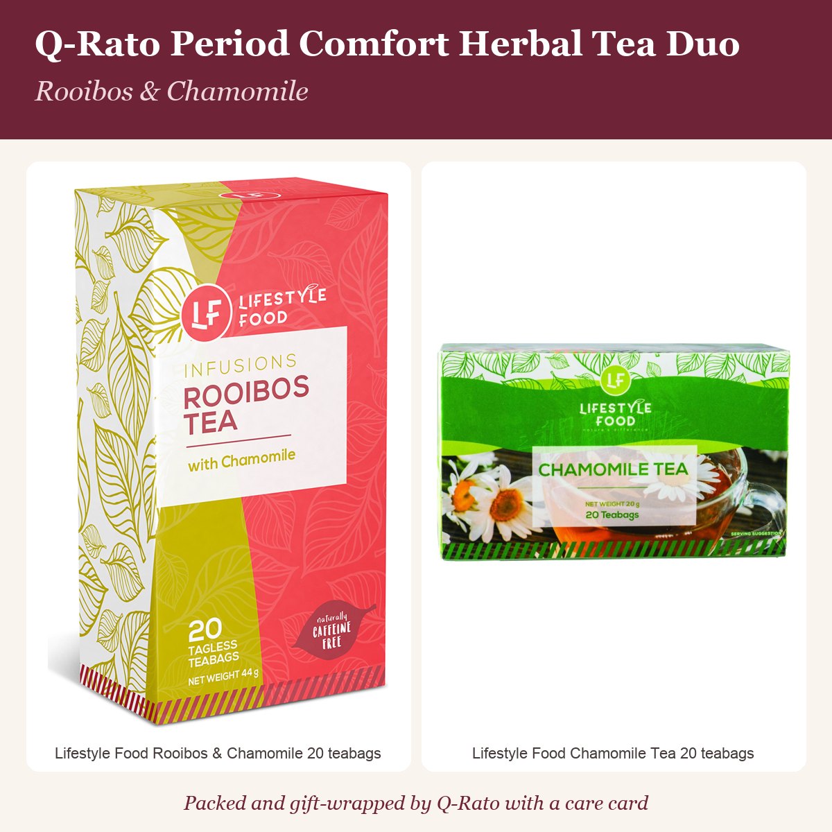 Q-Rato Period Comfort Herbal Tea Duo