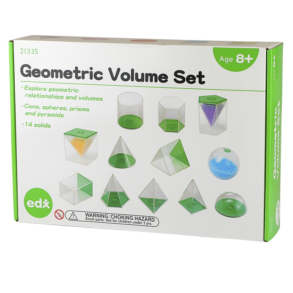 Geometric Volume Set – 8cm – 14pcs