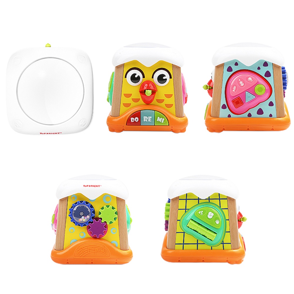 Musical Activity Play Cube, Montessori Toy for Toddlers-**