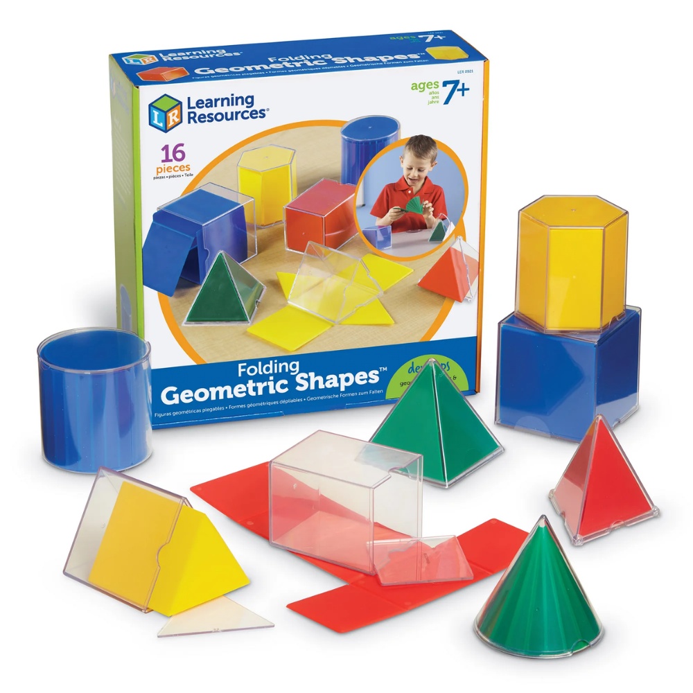 Folding Geometric Shapes Set - Classroom Maths Manipulatives