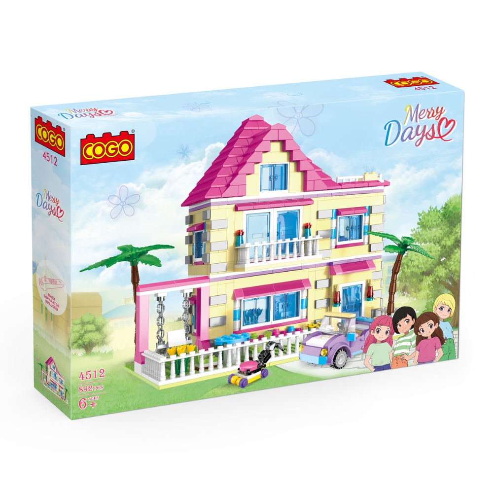 Cogo - Building Block Set - Dream House - 892 Pieces